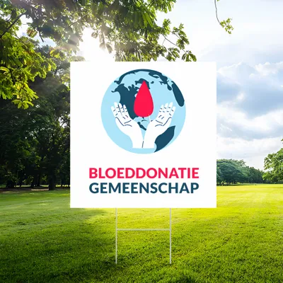 Gepersonaliseerd Bloeddonatie Tuinbord