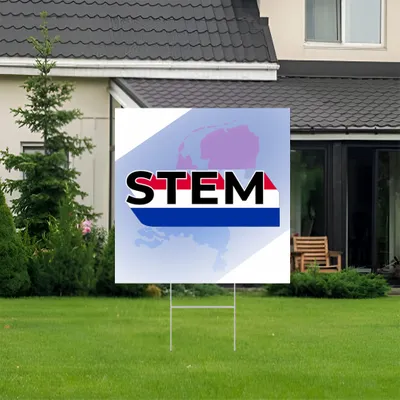 Gepersonaliseerde Verkiezingsdag Tuinbord