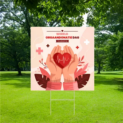 Gepersonaliseerd Orgaandonatie Tuinbord