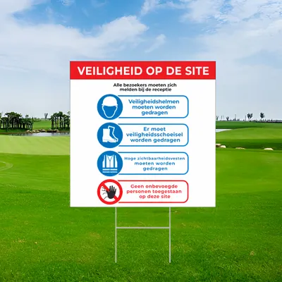 Gepersonaliseerde siteveiligheid Waarschuwingsbord