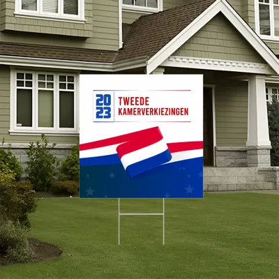 Gepersonaliseerde Stemdag Tuinbord