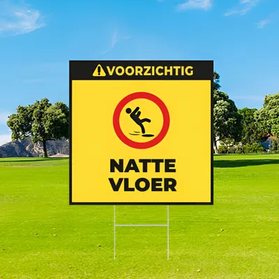 Gepersonaliseerde Natte Vloer Waarschuwingsbord