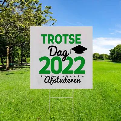 Gepersonaliseerd ‘Afstudeer Dag’ Tuinbord