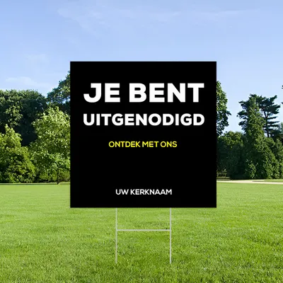 Gepersonaliseerd Uitnodiging Tuinbord