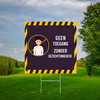 Gepersonaliseerde Verboden Toegang Waarschuwingsbord