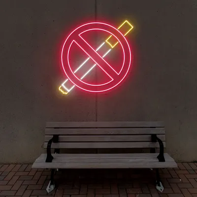Strictly No Smoking Neon Sign - Stealth Promo Co