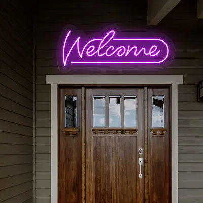 Stylish Welcome Neon Sign - Stealth Promo Co