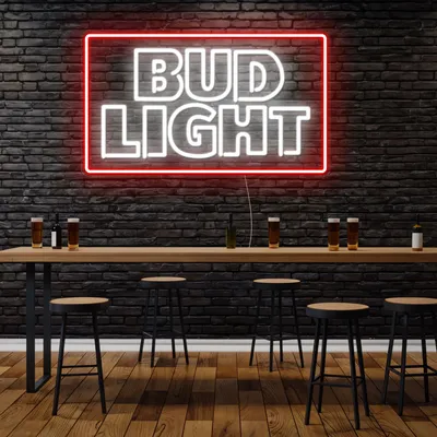 Simple Bud Light Neon Sign - Stealth Promo Co