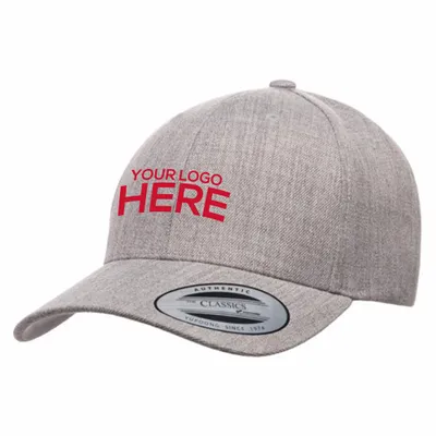 YP Classics Premium Curved Visor Snapback Cap - Stealth Promo Co