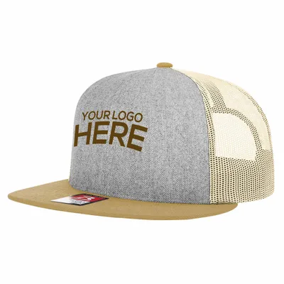 Richardson 511 Wool Blend Flat Bill Trucker Cap - Stealth Promo Co