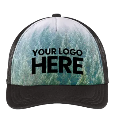Port Authority    Photo Real Snapback Trucker Cap  - Stealth Promo Co