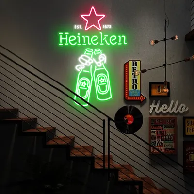 Heineken Neon Signs - Stealth Promo Co