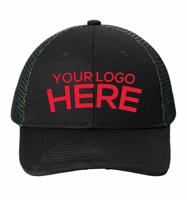 Port Authority   Double Mesh Snapback Sandwich Bill Cap  - Stealth Promo Co