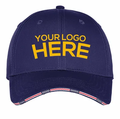 Port Authority Americana Flag Sandwich Cap - Stealth Promo Co