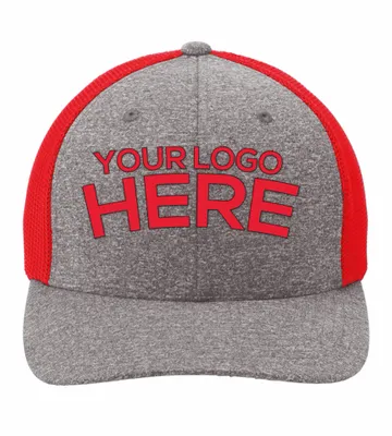 Port Authority Flexfit Melange Mesh Back Trucker Cap - Stealth Promo Co