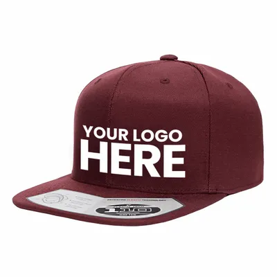 Flexfit Wool Blend Flat Bill Snapback Cap - Stealth Promo Co