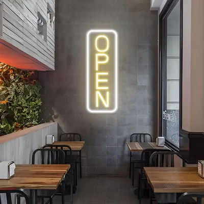 Classic Open Neon Sign - Stealth Promo Co