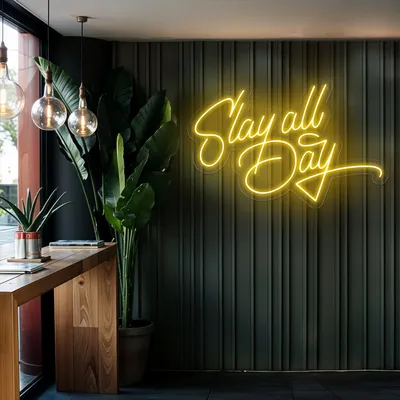 Slay All Day Neon Sign - Stealth Promo Co