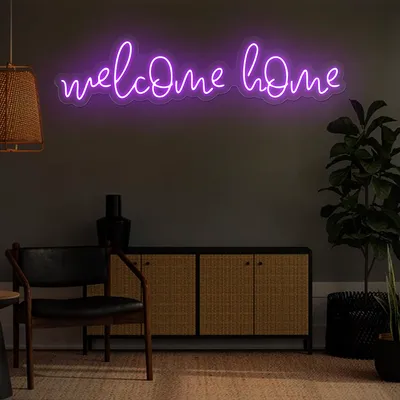 Welcome Home Neon Sign - Stealth Promo Co