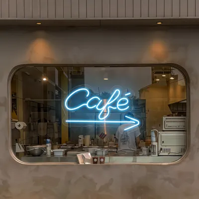 Cafe Window Neon Sign - Stealth Promo Co