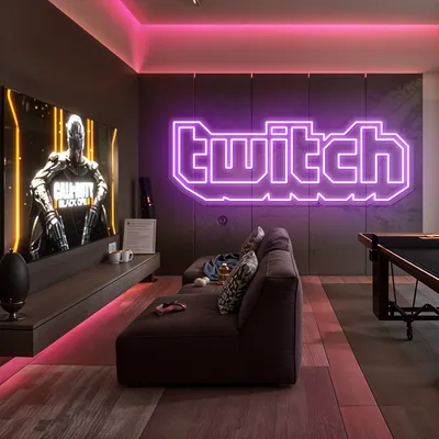 Twitch Streamer Neon Sign - Stealth Promo Co