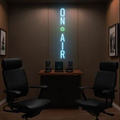 On Air Vertical Neon Sign - Stealth Promo Co