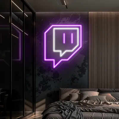 Twitch Logo Wall Neon Sign - Stealth Promo Co