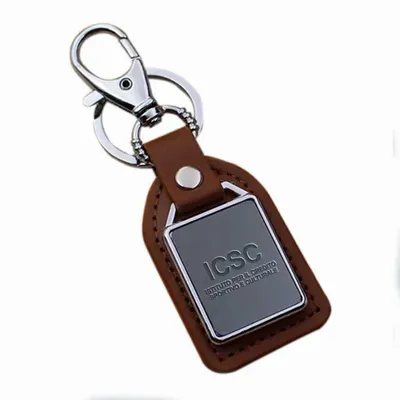 Premium Leather & Metal Keychain - Imprint Now - IT