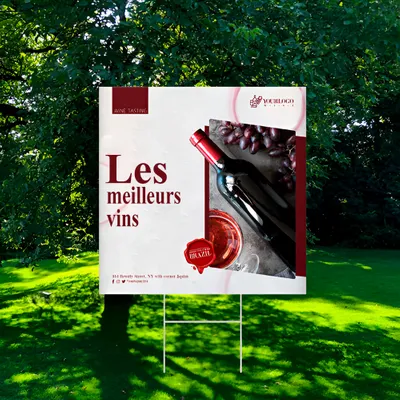 Panneau publicitaire 30 cm x 30 cm