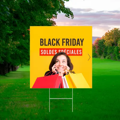 Panneau pour les soldes Black Friday