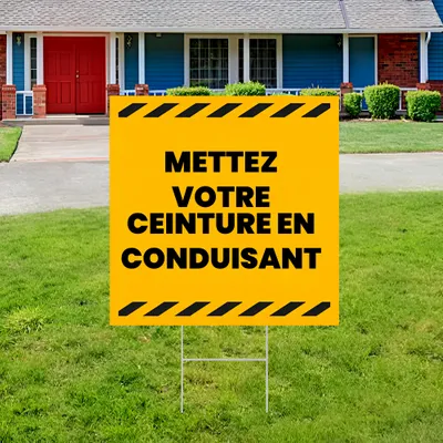 Panneau pour les ceintures de sécurité