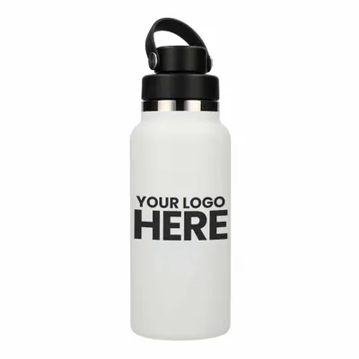 Hydro Flask Wide Mouth w/ Flex Chug Cap 32oz - Stealth Promo Co