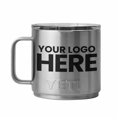 YETI Rambler 14 OZ Stackable Mug w/ MagSlider Lid - Laser Engraved - Stealth Promo Co