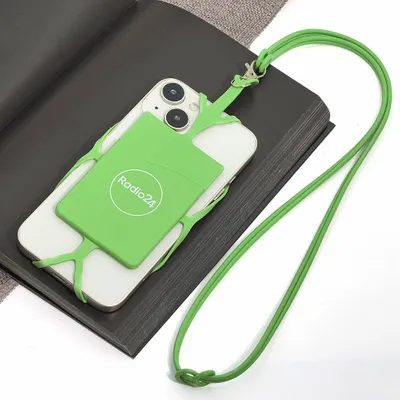 Lanyard Silicone Phone Wallet Holder - Custom Tees Today