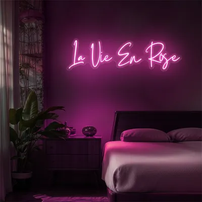 La Vie En Rose Neon Sign - Stealth Promo Co