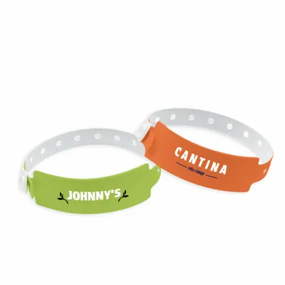 Wide Plastic Wristbands - Stealth Promo Co