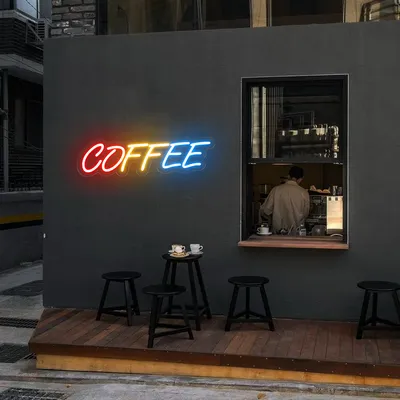 Multicolor COFFEE Neon Sign - Stealth Promo Co