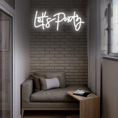 Mini Lets Party Neon sign - Stealth Promo Co