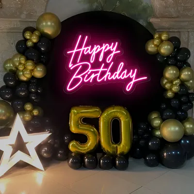 Happy Birthday Neon Sign - Stealth Promo Co