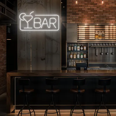 Bar Neon Sign - Stealth Promo Co