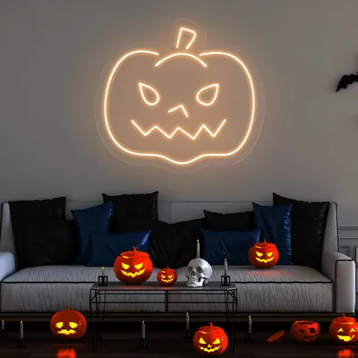 Pumpkin Neon Sign - Stealth Promo Co