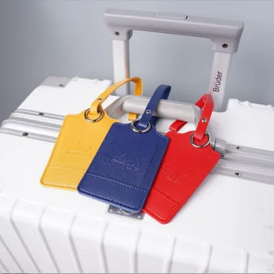 Premium PU Leather Luggage Tags - Stealth Promo Co