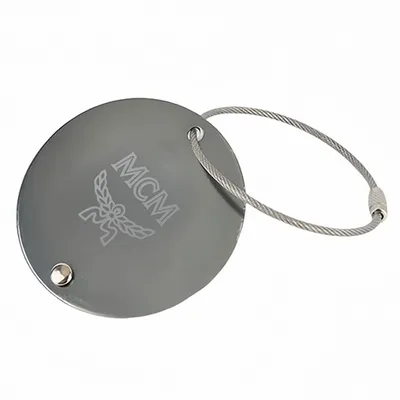 Round Aluminum Luggage Tag - Stealth Promo Co