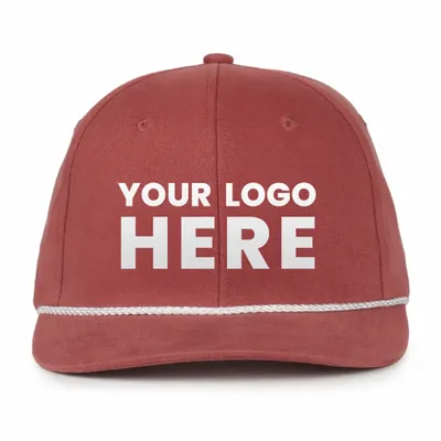 Outdoor Cap OC602 Mid Crown Structured Cap with Rope, Rope Hat - Stealth Promo Co