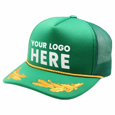 Pitbull Cambridge PB321 5 Panel Sponge Bay Leaf Hat - Stealth Promo Co