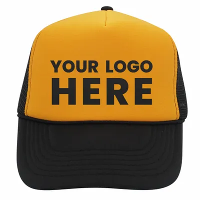 Nissun Cap 5-Panel Foam Trucker Hat, Split Colors - SCC - Stealth Promo Co