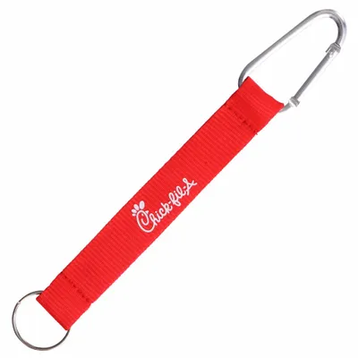 Polyester-Karabiner-Schlüsselband mit Siebdruck
