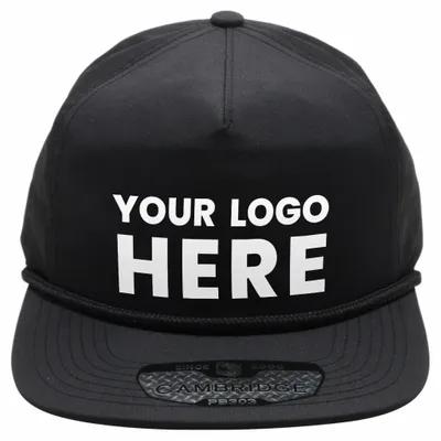 Pitbull Cambridge PB303 5 Panel Rope Unstructured Hat - Stealth Promo Co