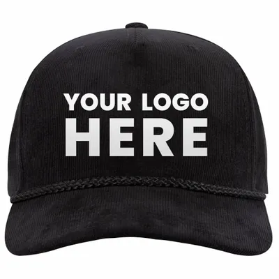 OTTO CAP 31-3 5 Panel Mid Profile Corduroy Baseball Cap - Stealth Promo Co