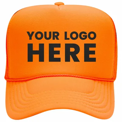 Otto 55-133 5-Panel High Crown Foam Trucker Hats - Neon Colors - Stealth Promo Co